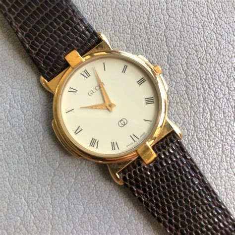 vintage ladies gold gucci watch|authentic vintage gucci watch.